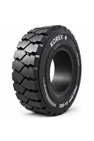 3.00-15 Dolgu Forklift Lastiği Siyah – Segmanlı