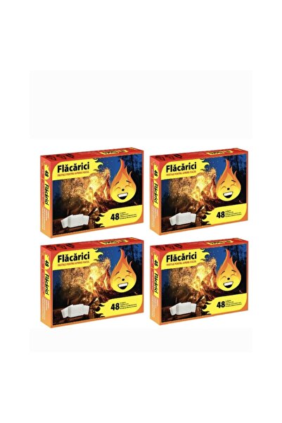 Peromex Set de 4 cutii de aprinzătoare de foc, 48 buc/cutie, Flacarici