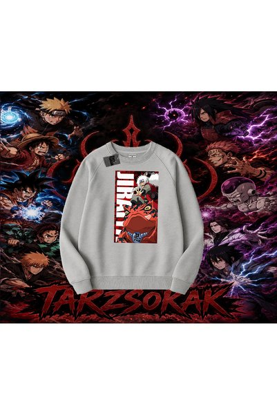 Tarzsokak Jiraiya Naruto Anime Character Oversize Unisex Crew Neck Sweatshirt...