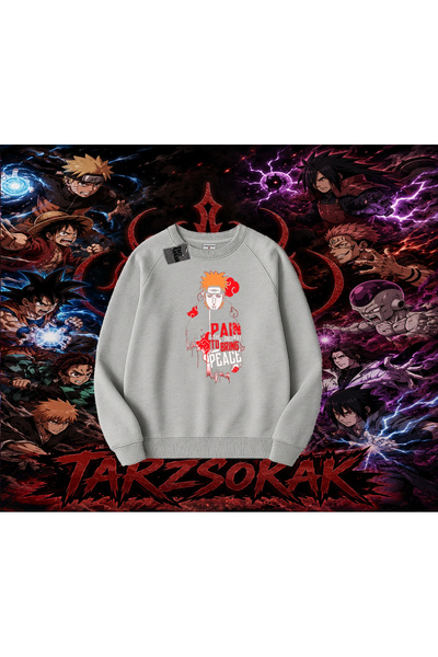 Tarzsokak Pain Nagato Naruto Anime Character Oversize Unisex Crew Neck Sweats...