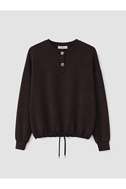 LC Waikiki Rmz Gi̇yi̇m Farkiyla Zero Roba Collar Women's Sweatshirt