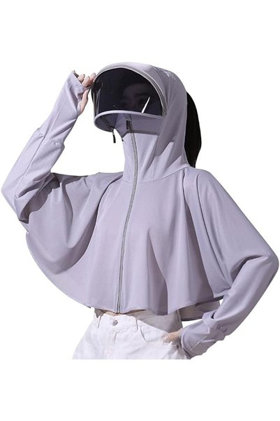 AZONEE Women s UPF 50+ Sun Protection Hoodie Jacket Lightweight Long Sleeve S...