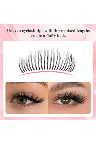 NAGARAKU Extensii de gene prefabricate stratificate cu camelie LB-007-MIX