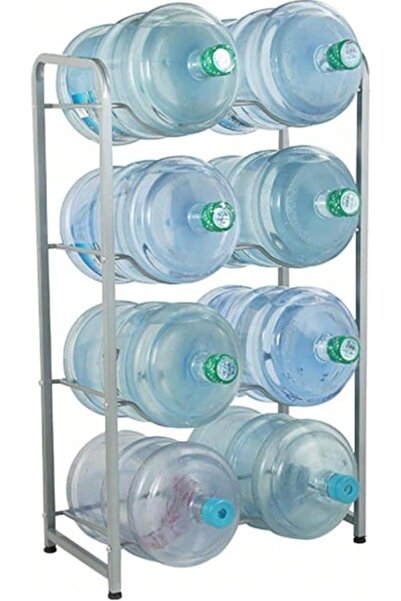 GENERAL 4-Tier Water Bottle Jug Rack for 5-Gallon Bottles, Holds 8