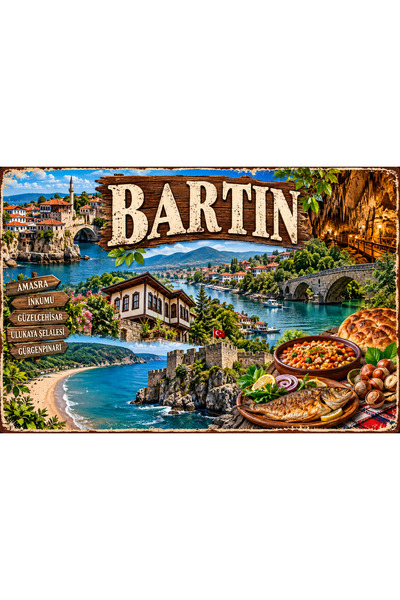 Lucena Bartin Amasra Pictură murală retro din metal, decorativă, cu design ur...