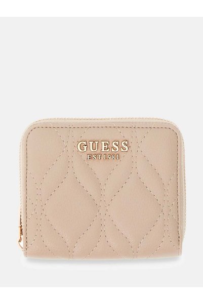 Guess MAXINE FERMUARLI KAPİTONE KADIN CÜZDAN KREM SWQG9733137-LTA