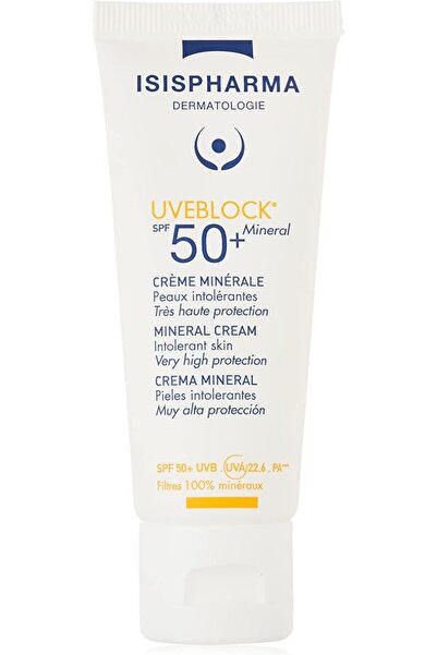 ISISPHARMA كريم ISIS Pharma Uveblock SPF 50+ غير مرئي، 40 مل