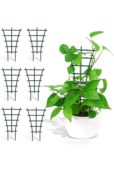 GENERAL Abuto Plant Climbing Trellis, 6 Pack Plastic Flower Pot Supports Trel...