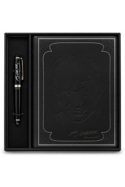 Victoria's Journals Atatürk A5 Çizgili Defter & Dolma Kalem Hediye Seti – Pre...