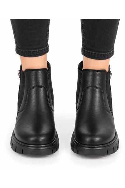Voyager Z1114 Flat Natural Leather Anatomic Comfortable Sole Women's Boots