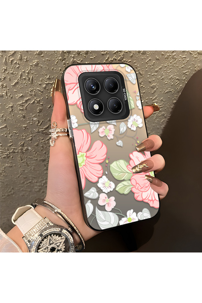 CHICASELUX هاتف Redmi Note 14 Pro 4G/5G متوافق مع طباعة زهرة اللبلاب باللون ا...