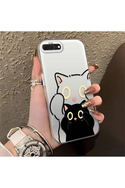 CHICASELUX متوافق مع iPhone 7 Plus/8 Plus، طباعة فنية بسيطة مخططة ولطيفة على ...
