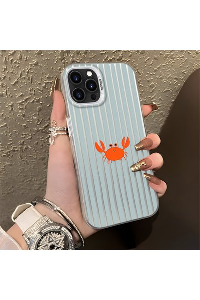 CHICASELUX رسومات كرتونية بسيطة مخططة متوافقة مع هاتف iPhone 14 Pro، رسم لجرا...