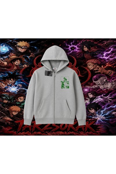 Tarzsokak Rock Lee Naruto Anime Character Oversize Unisex Cardigan & Jacket Z...