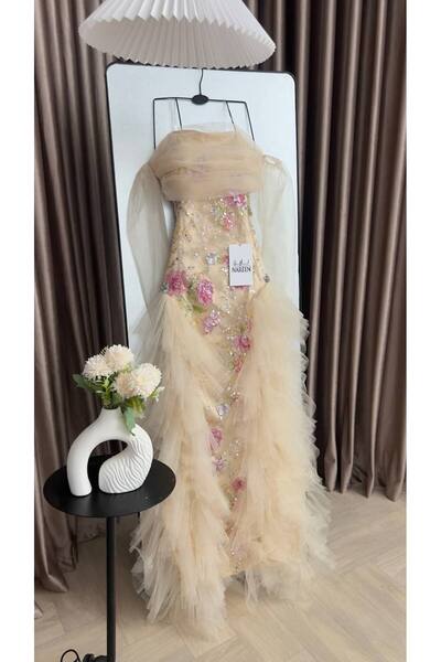 Nareen Fashion Luxury Candy Color Evening Dress High-End Feminine Design with...