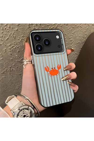 CHICASELUX رسومات كرتونية بسيطة مخططة لهاتف iPhone 17 Pro متوافقة مع تصميم ال...