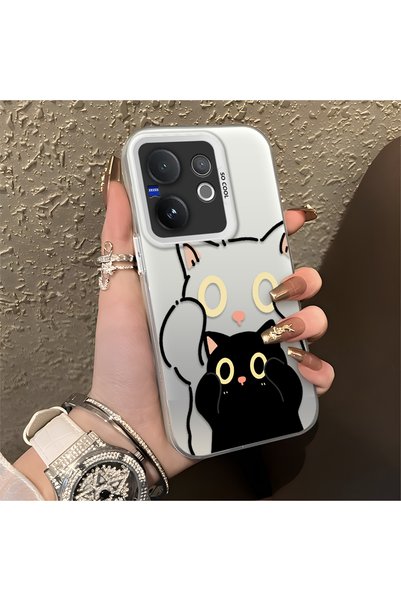 CHICASELUX متوافق مع هاتف Vivo V60، طباعة فنية مقاومة للاهتراء بخطوط بسيطة وظ...