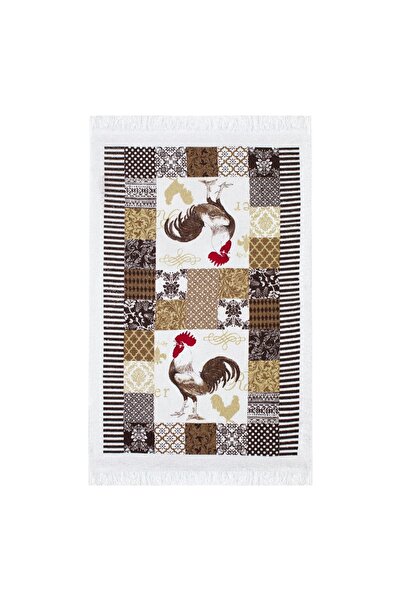 CATIANO Prosop de Bucatarie din Bumbac Ecru Maro Cocos 60x35cm