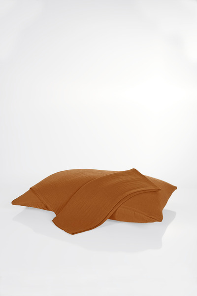 Comfort Craft Set of 2 2-Layer Muslin Pillowcases (50X70 cm) |   100% Cotton Breathable Pillowcase (5 Colors)