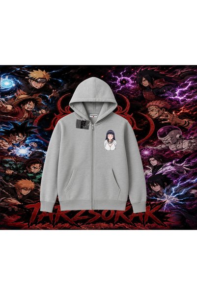 Tarzsokak Hinata Hyuga Naruto Anime Character Oversize Unisex Cardigan & Jack...