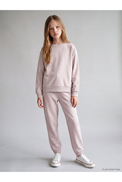 LC Waikiki Crew Neck Girls' Tracksuit Set