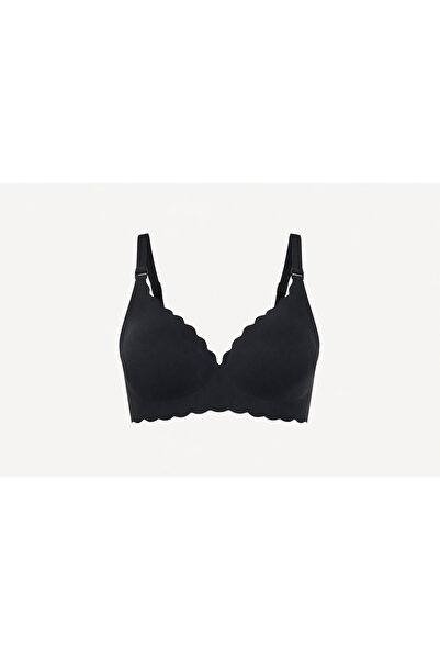 Momcozy - Seamless Support Floral Nursing Bra Black - XL