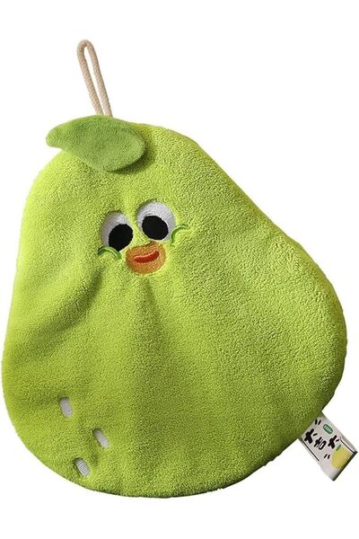 GENERAL Tzowq Kitchen Towels, Cute Fruit Design, Super Soft Absorbent Coral V...