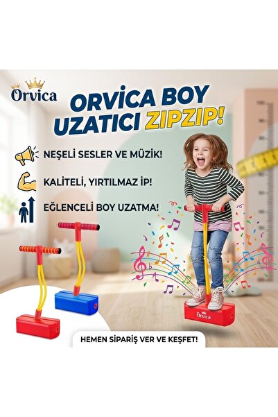 ORVİCA Zıpzıp Çocuklar Için Atlama Zıplama Oyuncağı Boy Uzatıcı Eğitici Fizik...