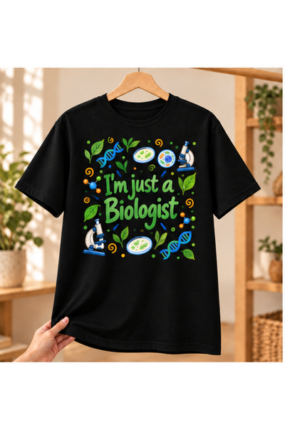 Mor Mürekkep Biologija majica sa štampanjem - poklon za žene biologe