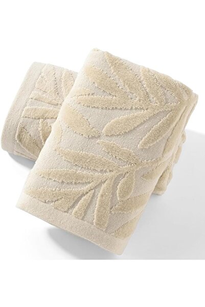GENERAL YelaJoy 2-Pack 100% Cotton Hand Towels 13x29 Inches, Full Embossed Ve...