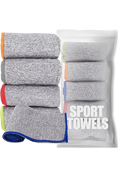 TERRIFI Microfiber Gym Towel Set, Quick Dry Absorbent Workout Towels for Swea...
