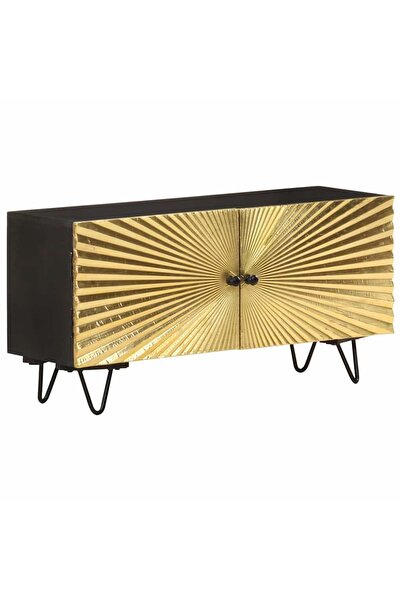 Syfax Έπιπλο τηλεόρασης, 90x30x45 εκ., μασίφ ξύλο μάνγκο