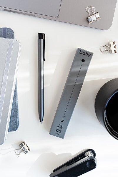 PAPERORA Kaco x Daily Gri Jel Kalem 0.5 mm (Tekli)