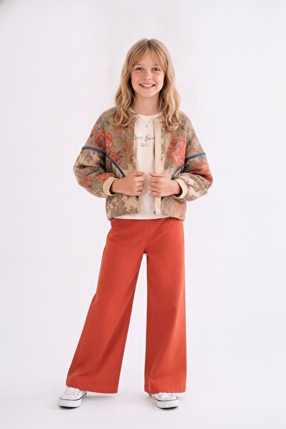 HAUSEkids 8-14 Yaş Elegant Flowers Kız Çocuk 3'Lü Takım-Latte