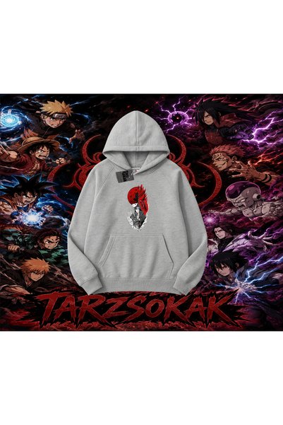 Tarzsokak Itachi Uchiha Naruto Anime Character Oversize Unisex Hooded Sweatsh...