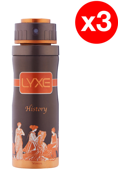 LYXE History Perfume Spray Women 200 ml (Pachet de 3)