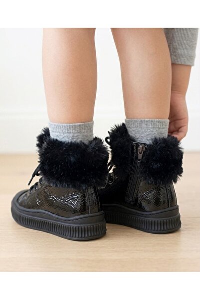 Surpie Shoes Children's Fur Detailed Boots, Surpie Children's Boots