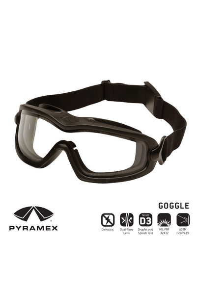 PYRAMEX ® V2G-Plus™ Şeffaf Anti-Fog Balistik Gözlük – GB6410SDT