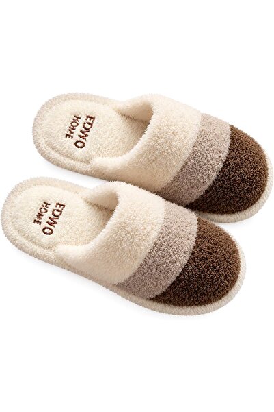 Generic Women's Slippers Plush Winter Home Slippers Men's Fuzzy Non-slip Indo...