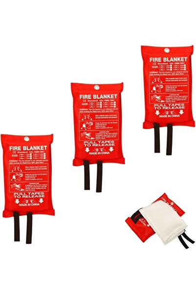 Generic Fire Blanket for Emergency Fire Suppression Fiberglass Layered 100% F...