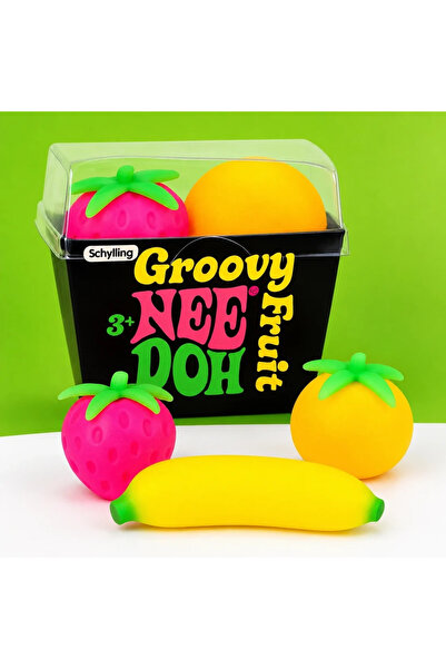 NeeDoh Groovy Fruit 3’lü Meyve Stres Oyuncağı Seti