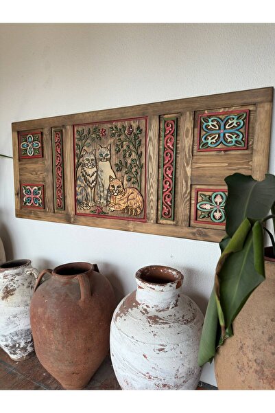 Genel Markalar Ahşap Oyma Panel-Yatak Başlığı- 65 x160cm