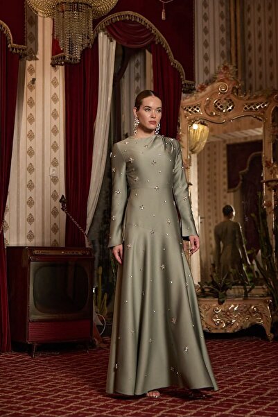 JAMİLA SARAH KREP ELİNA DRESS ABİYE ELBİSE