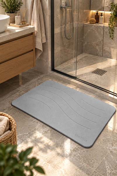 DİATOM Dalga model Banyo paspası Su emici paspas diatomite mat abdest paspası duşakabin önü banyo matı lavabo önü paspas