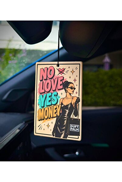 Duftpalm NO LOVE YES MONEY TASARIMLI ARAÇ KOKUSU VE OTO AKSESUARI