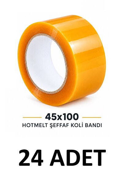 MTKardeşler 24 τεμάχια ταινίας κολλητικής ταινίας 45 mm X 100 Mt, διαφανής ισ...
