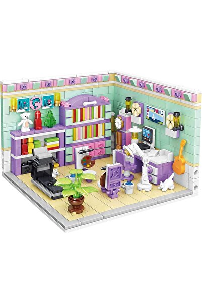 Generic MiniCity - House Building Blocks (Study 623 Pcs) - Create Your Cozy H...
