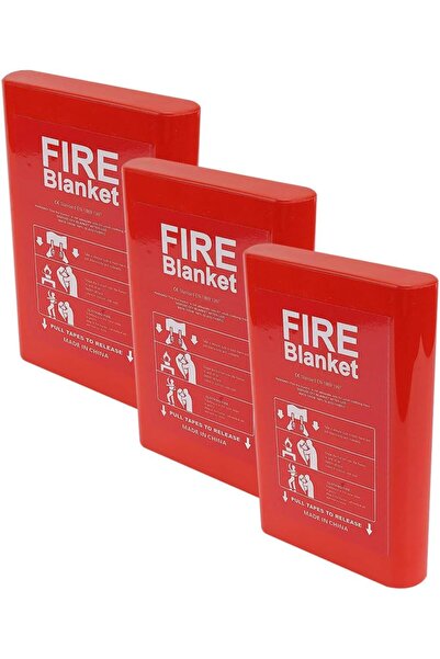 Generic Fire Blanket for Emergency Fire Suppression Fiberglass Layered 100% F...