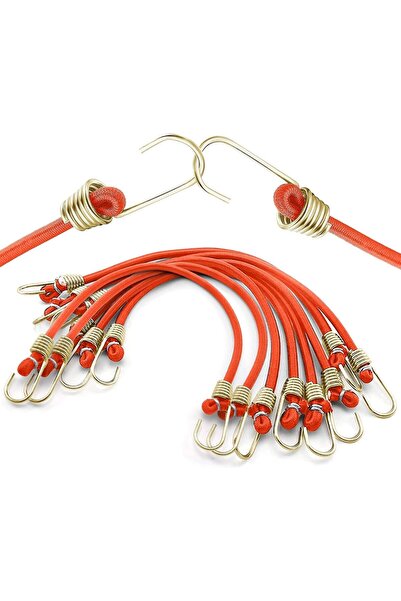 Generic Bungee Straps, 10 Pcs Elastic Bungee Cords, 9.84 Inch Bungee Cords wi...