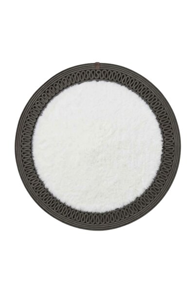 Comfort Craft Στρογγυλό βελούδινο χαλάκι με μοτίβο από γιούτα της σειράς Moon...